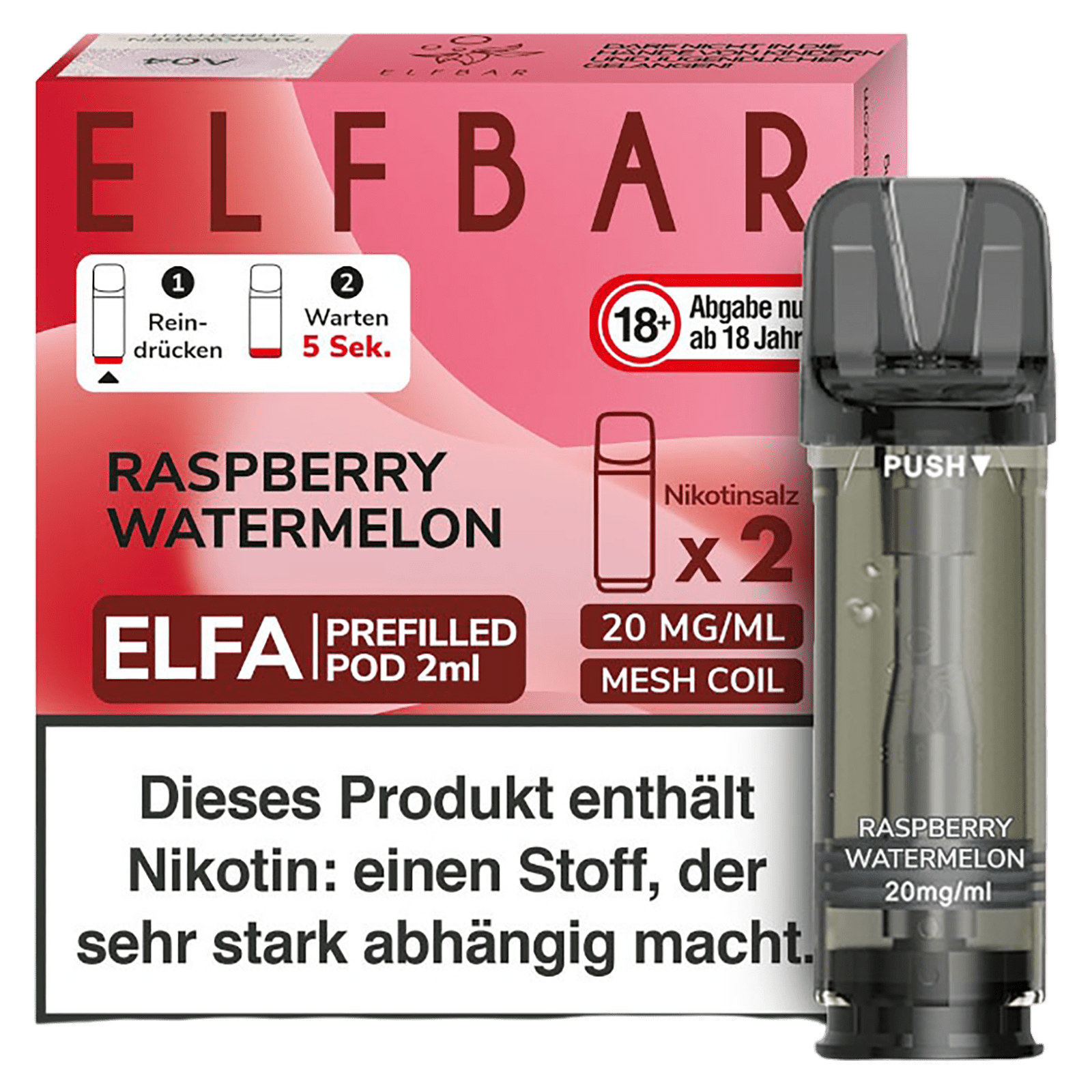 Elf Bar Elfa Pod – Raspberry Watermelon