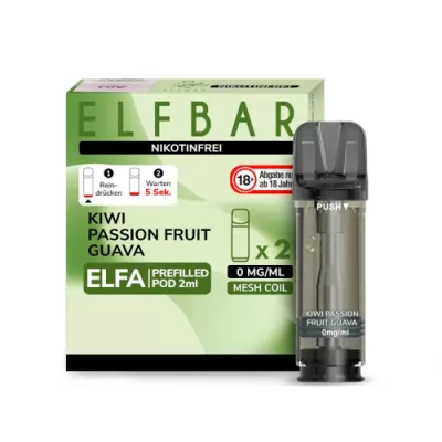 Elfbar - Elfa Pod Kiwi Passion Fruit Guava 2er nikotinfrei