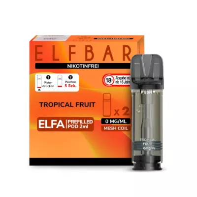 Elfbar - Elfa Pod Tropical Fruit 2er nikotinfrei